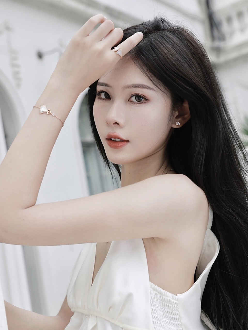 清新的佳人,非常漂亮#时尚穿搭# #养眼美女