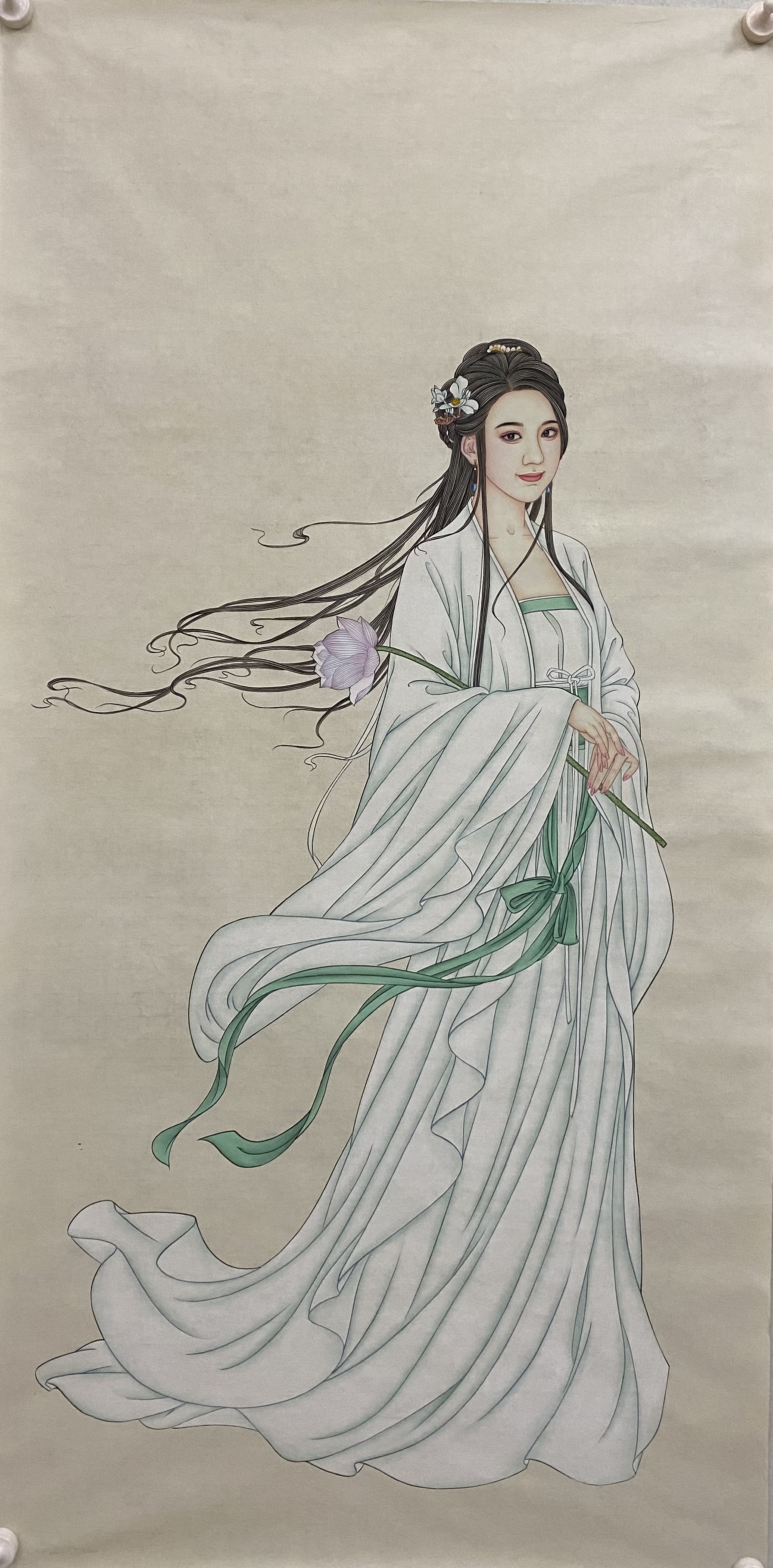春风含笑 工笔人物