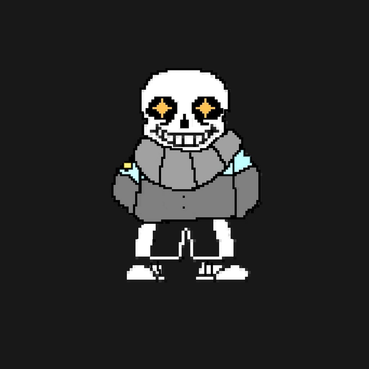 自家au,sans像素图(我不是准备弄漫画的吗?弄像素图干嘛?