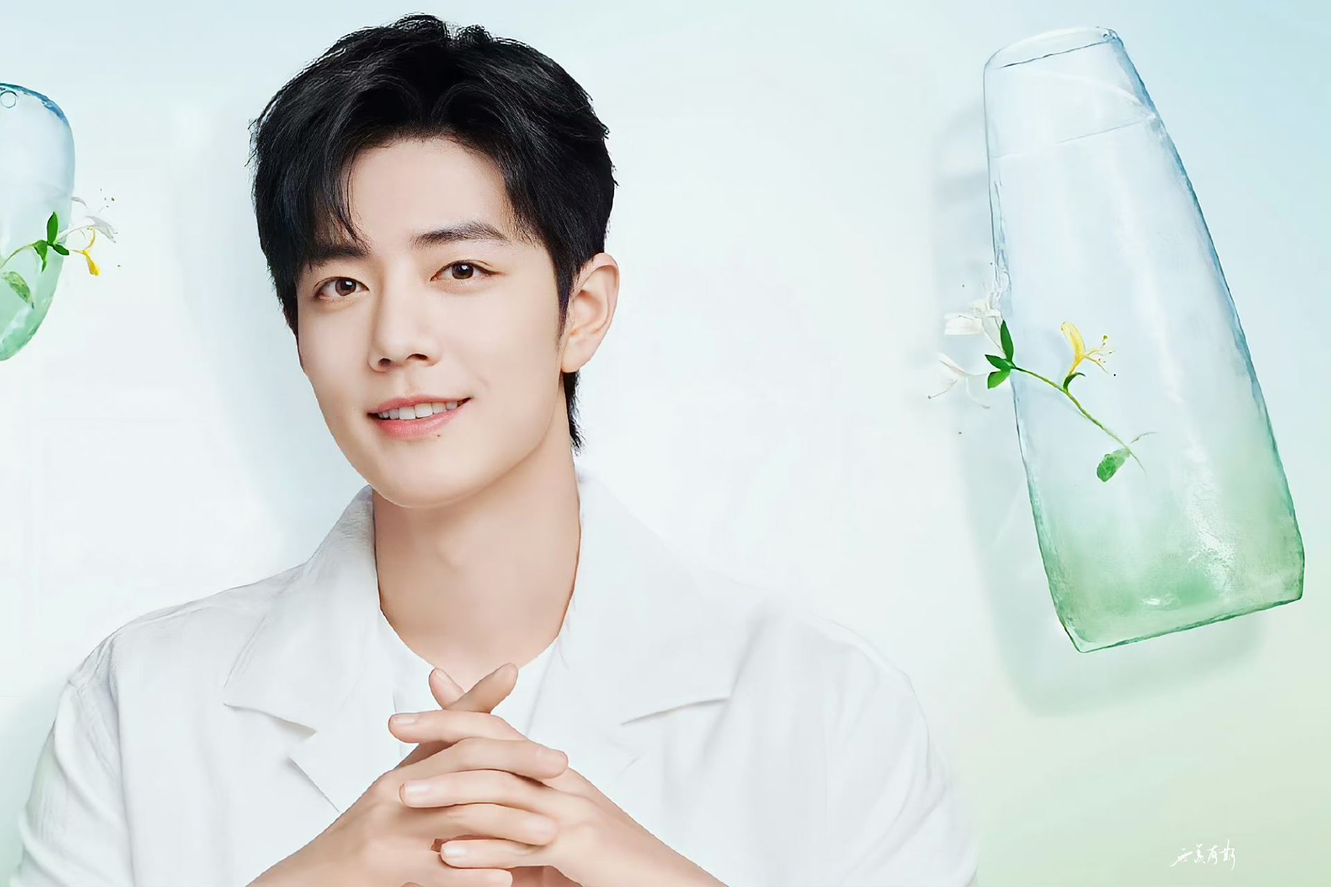 清新帅气的夏日战74肖战 #肖战六神品牌代言人