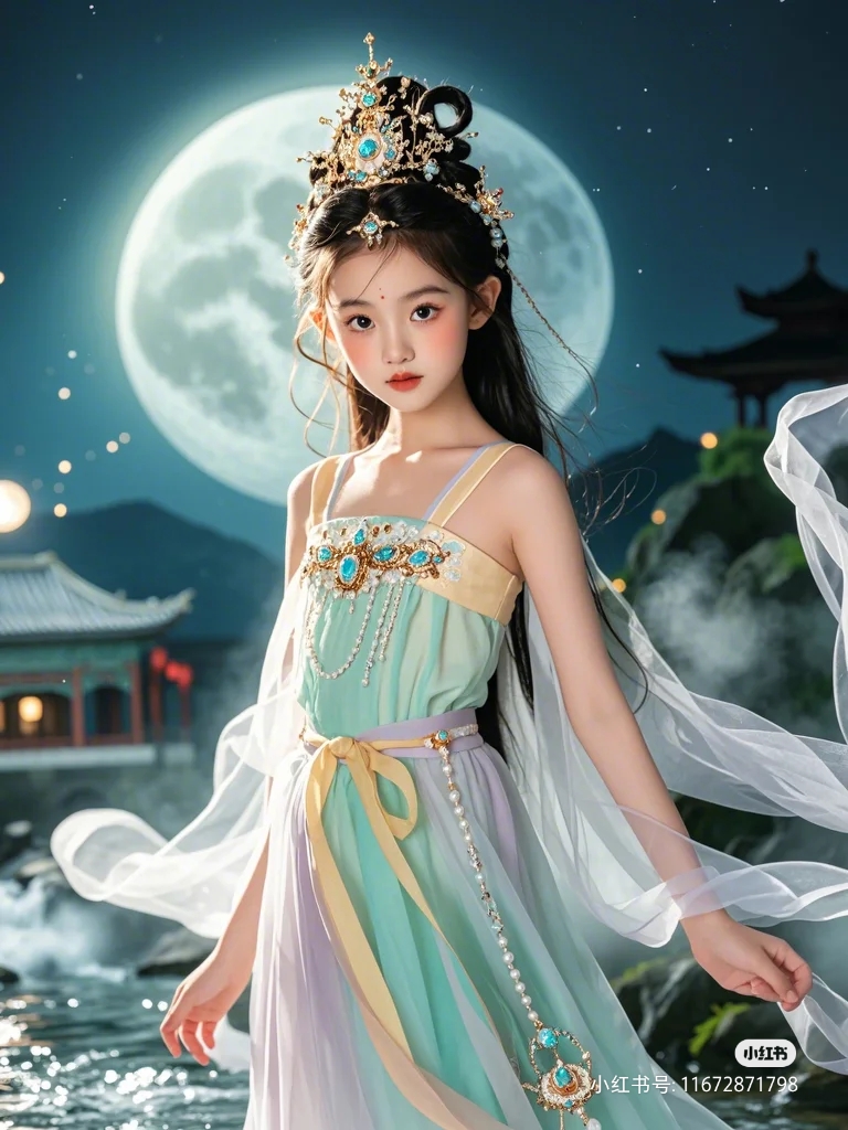 气质:10岁的她,眼神清澈,笑容甜美,就像是童话里走出来的小仙女.