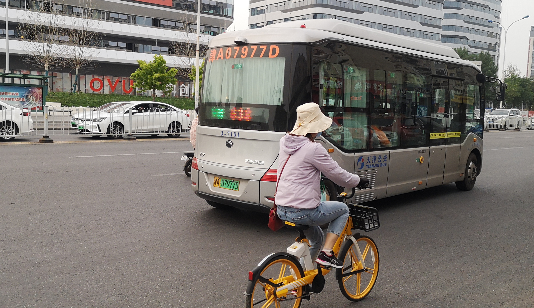 天津##天津公交#  前两天坐了一次天津638路公交车.