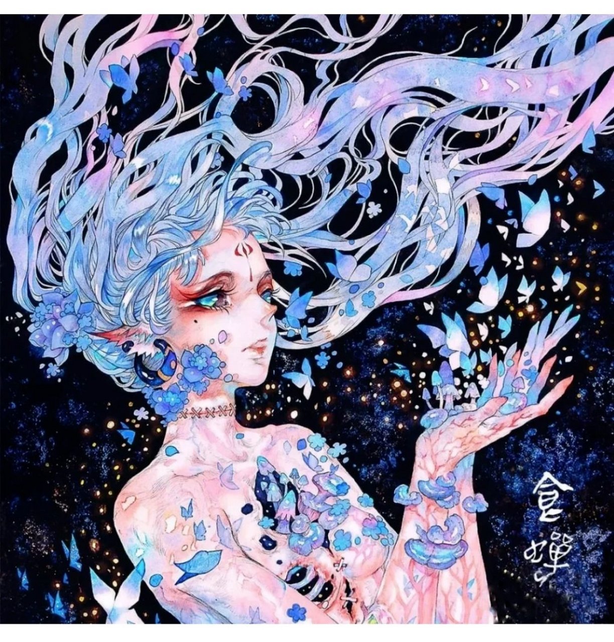 画师:食蝉 怪诞华美的画风[心]