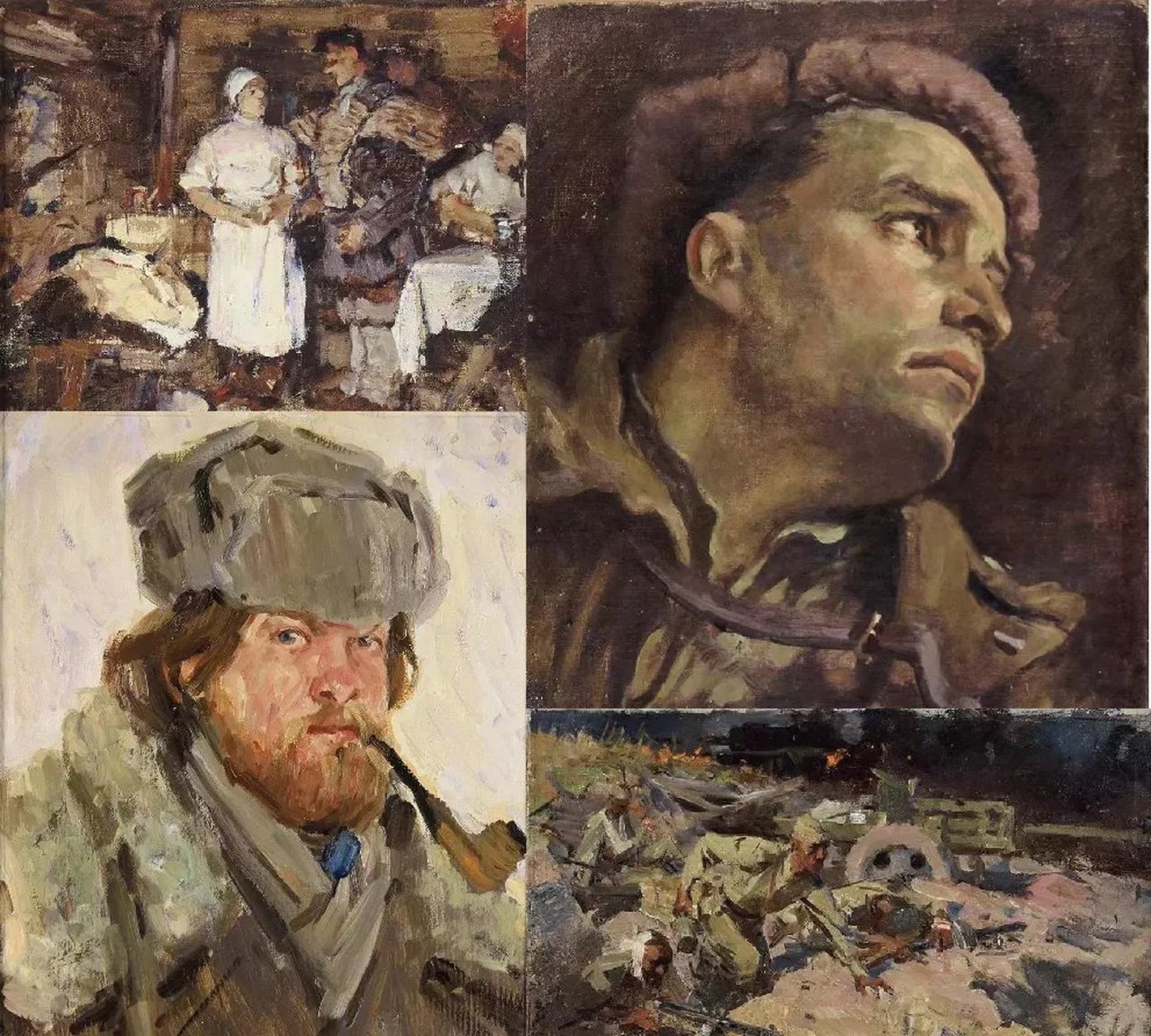 艺术# 上海苏俄造型艺术馆呈现的《庆祝世界反法西斯胜利75周年暨