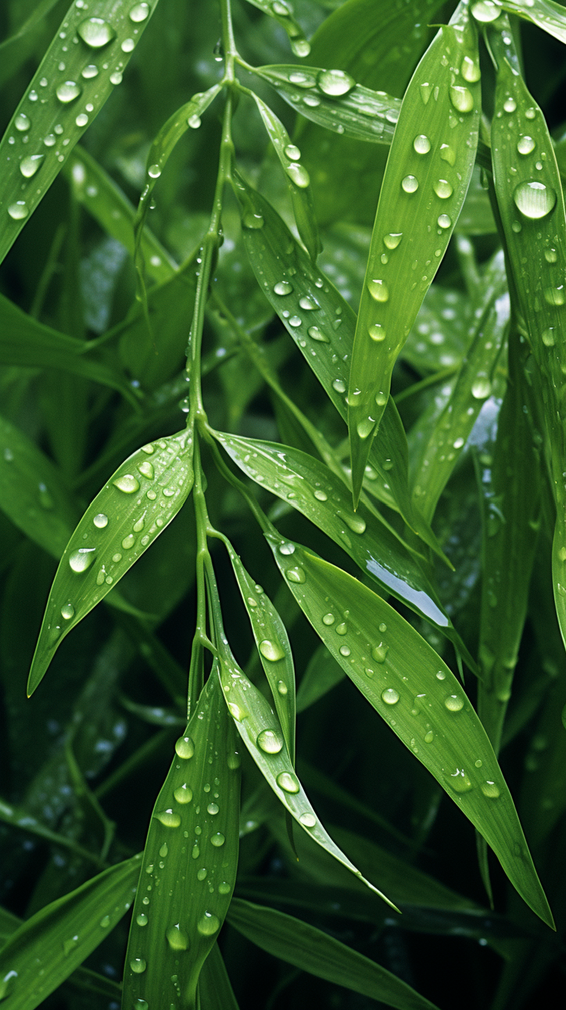 雨后的青草
