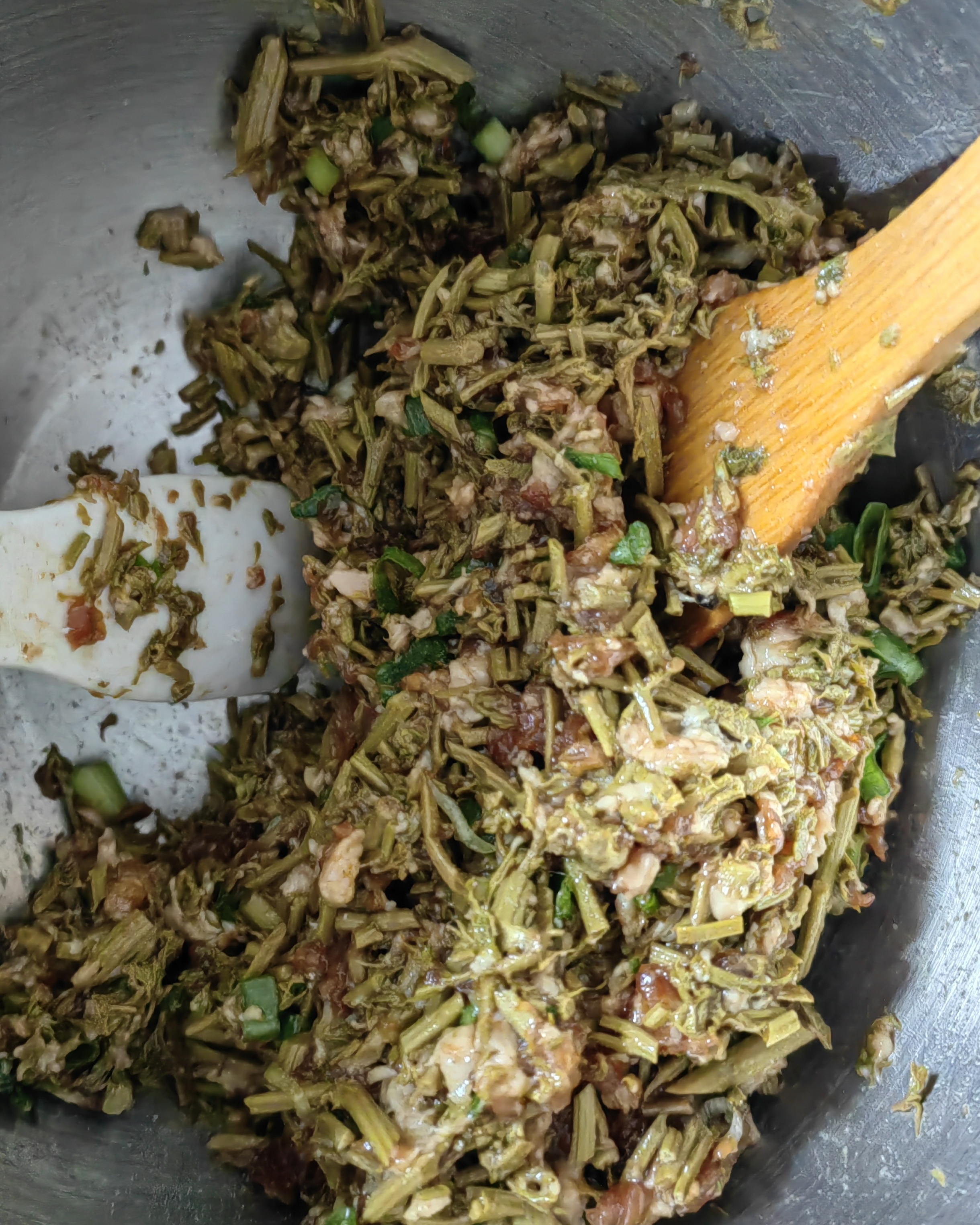 木兰芽馅大包子!一个字"鲜美"