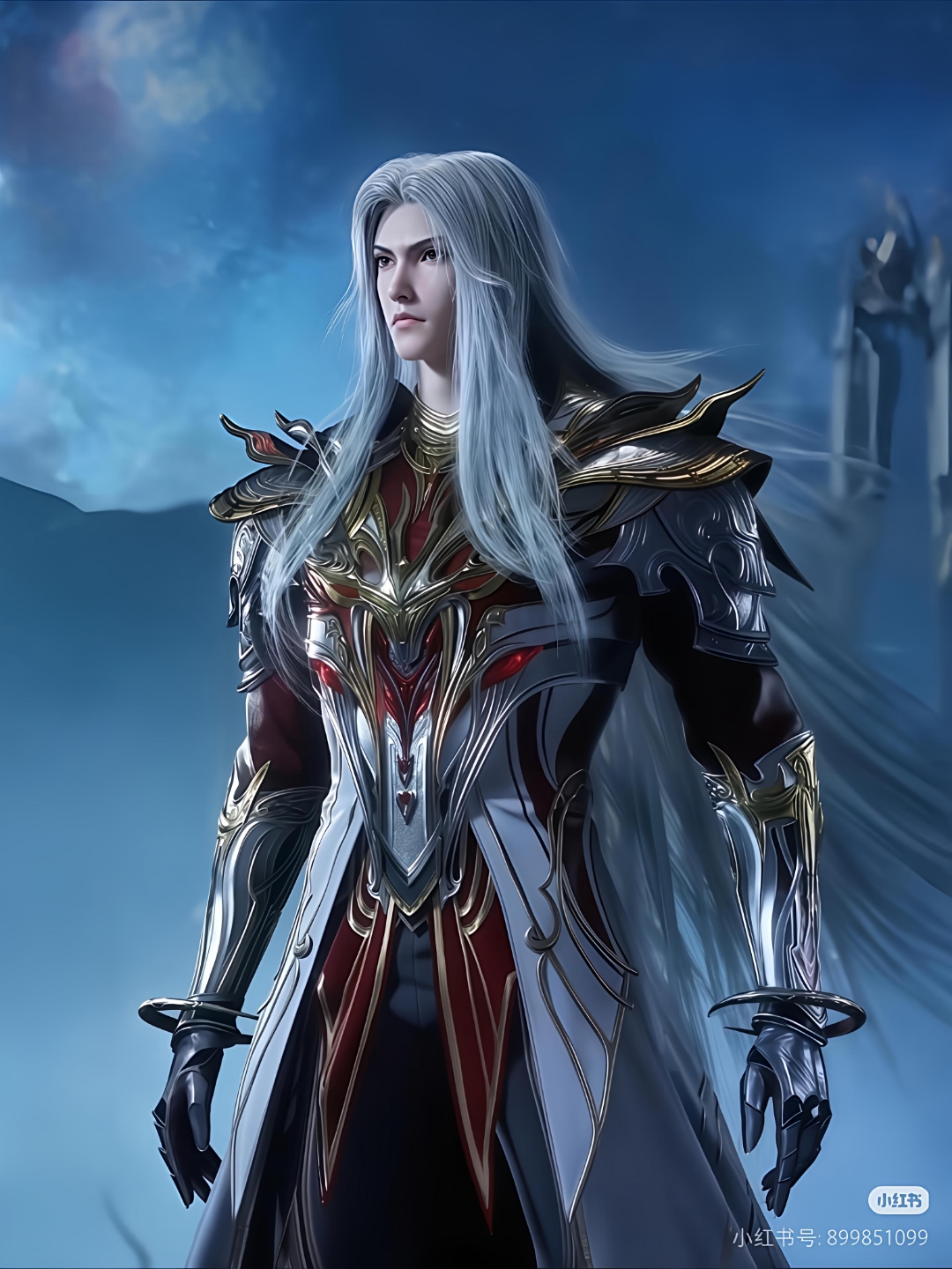 修罗神唐三的帅气照和武器