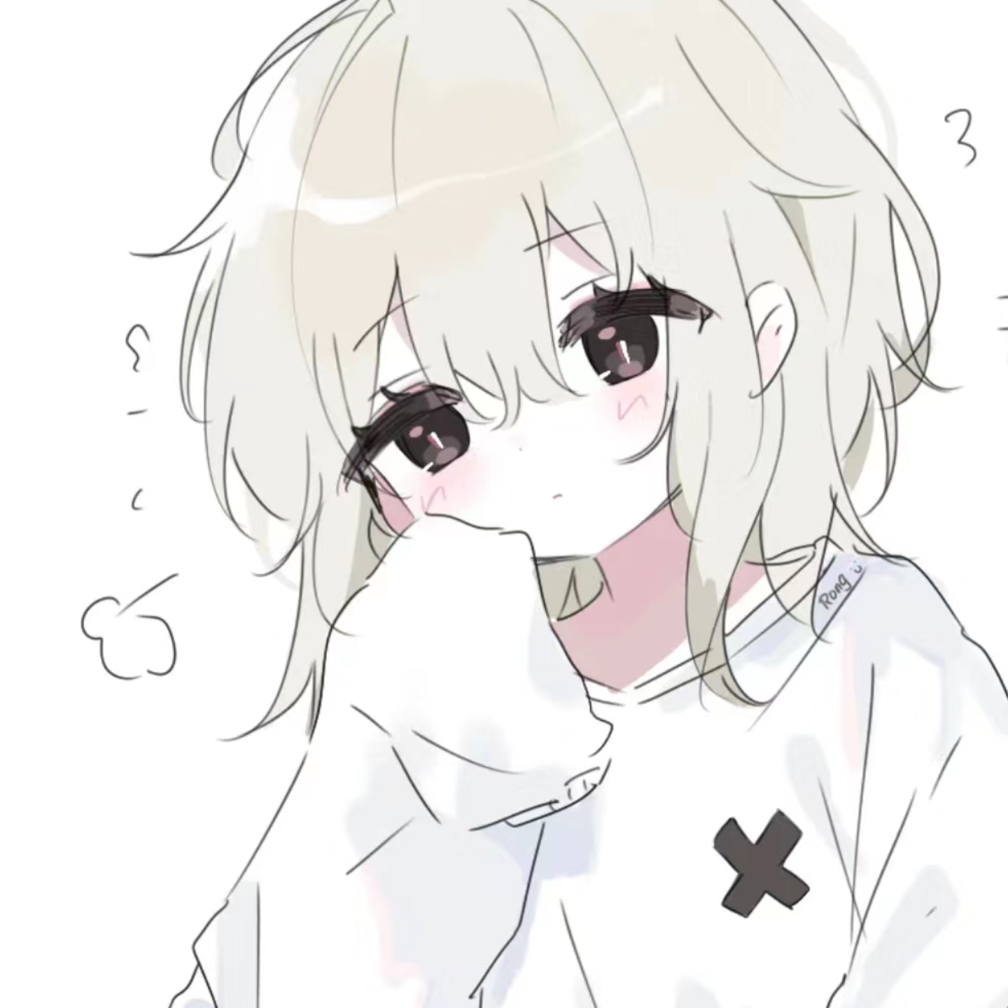 ins风动漫女头,目标20粉嘿嘿