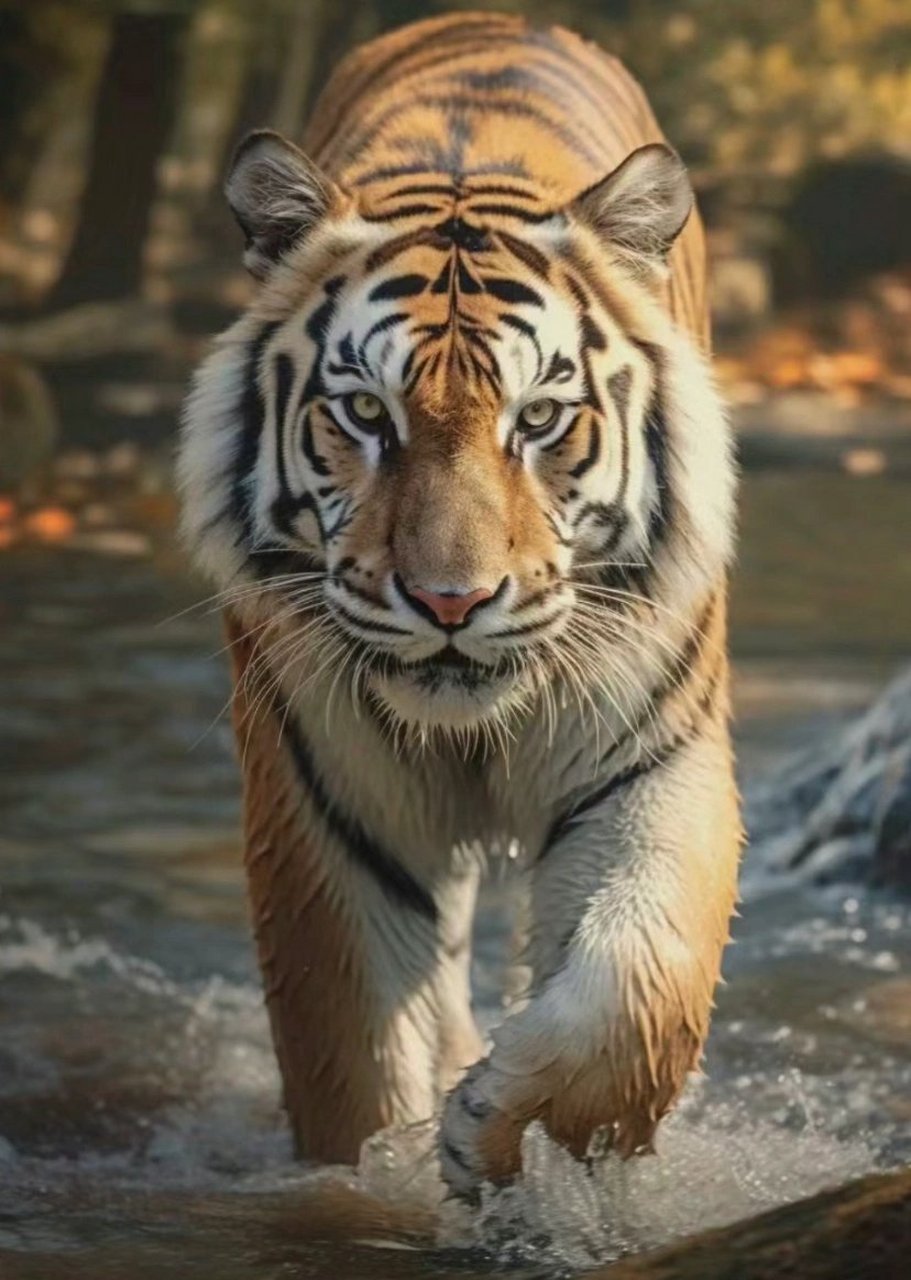 老虎91以其威武正气和坚定有力的目光著称,它的眼神能够传递出