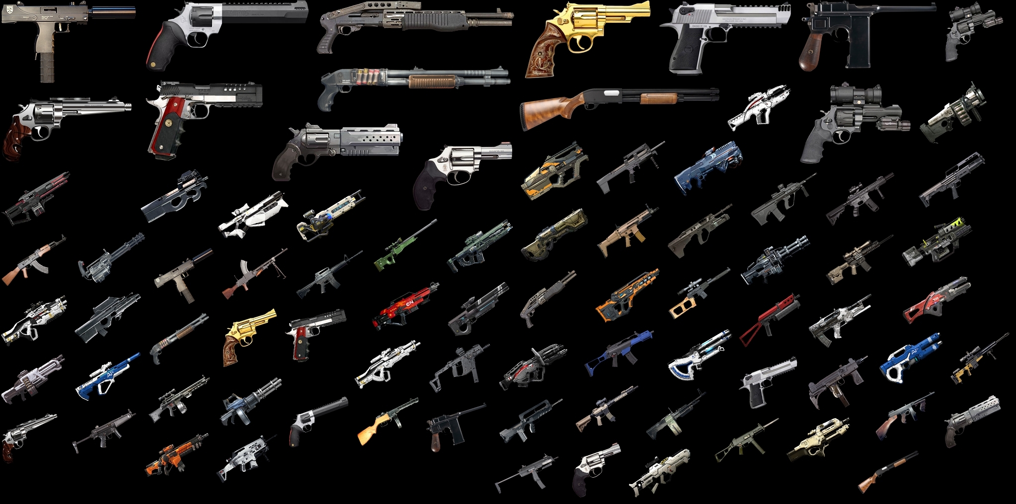 枪火工厂所有枪都在这里(来自解压枪火工厂的安装包)