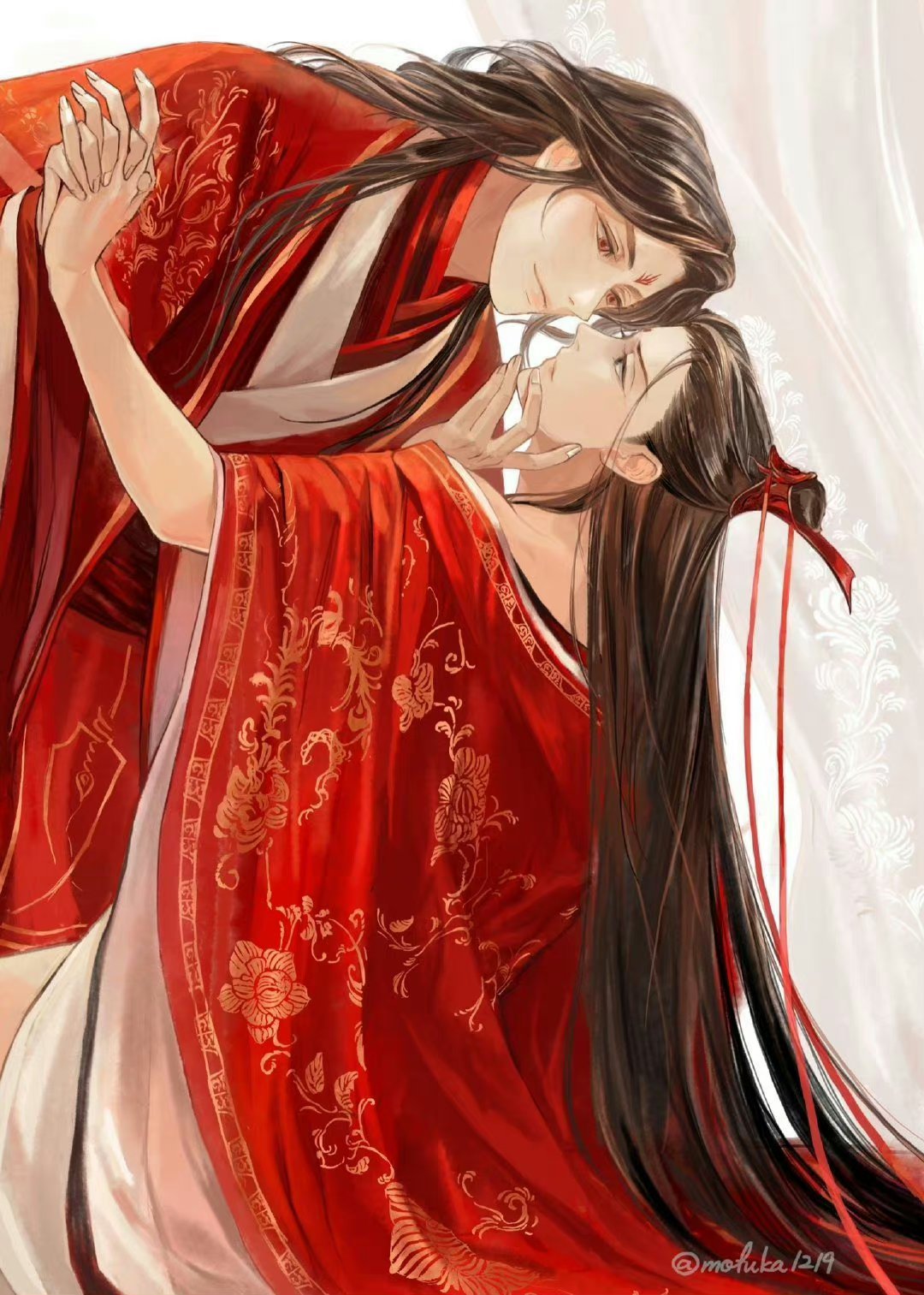 墨家三宝大婚图[亲吻]#墨家三宝