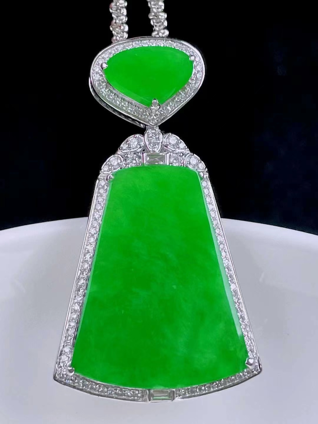 正阳绿无事牌#天然翡翠# #我要上热门