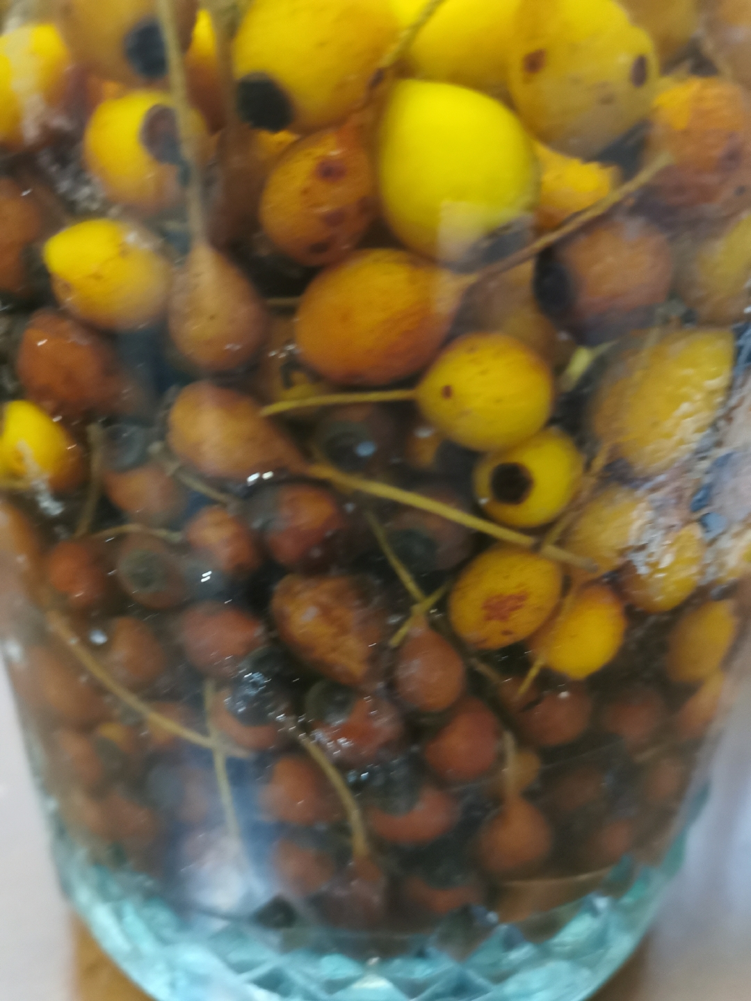 遇到这种卖云南泡梨的,说是用醋泡的,吃了很有好处,但是我不爱吃酸的