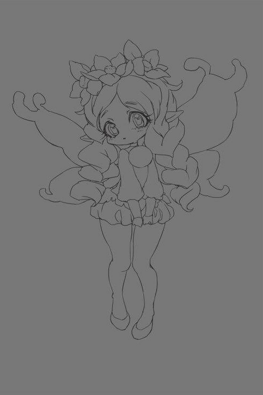 小天使简笔画,希望你们会喜欢[good][心]