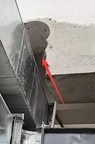打孔开裂假梁不拆除的后果通风管道与梁冲突是怎么办预制板房屋横梁