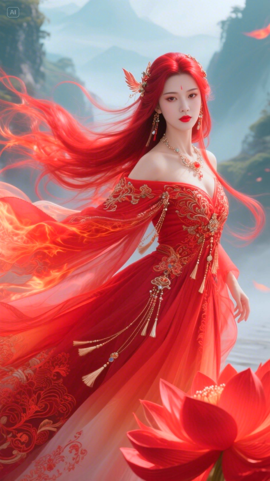 在青丘古国的灵脉之源,诞生了一只天生九尾的赤焰天狐,名为绯月