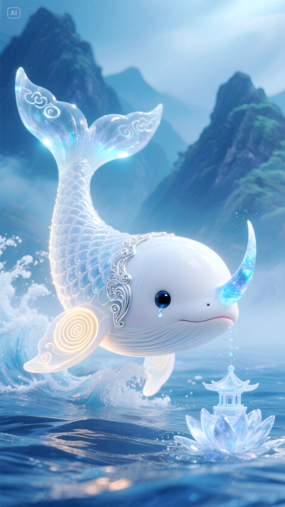 沧溟瑞童 白鲸宝宝,北海灵瑞也