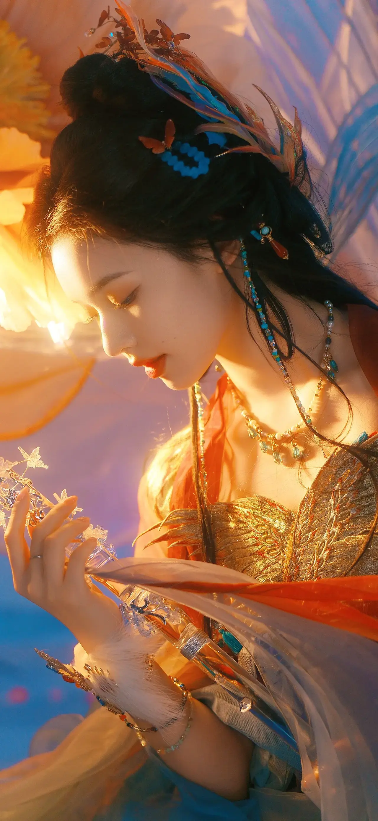 美女壁纸～林允的古装大片,美得像是从古画里走出来的仙女,每一帧都是