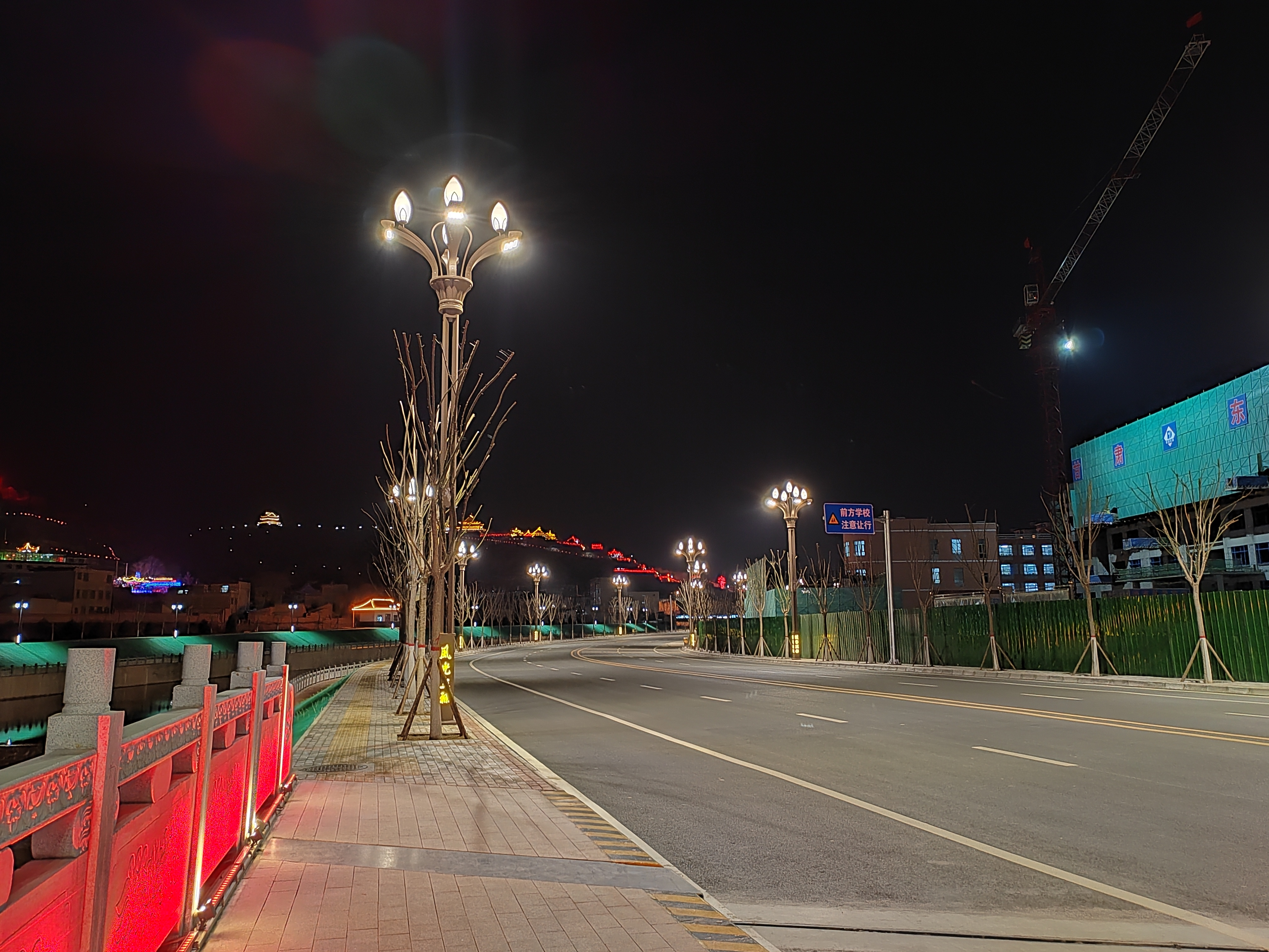 锦州夜景图片滨河路图片