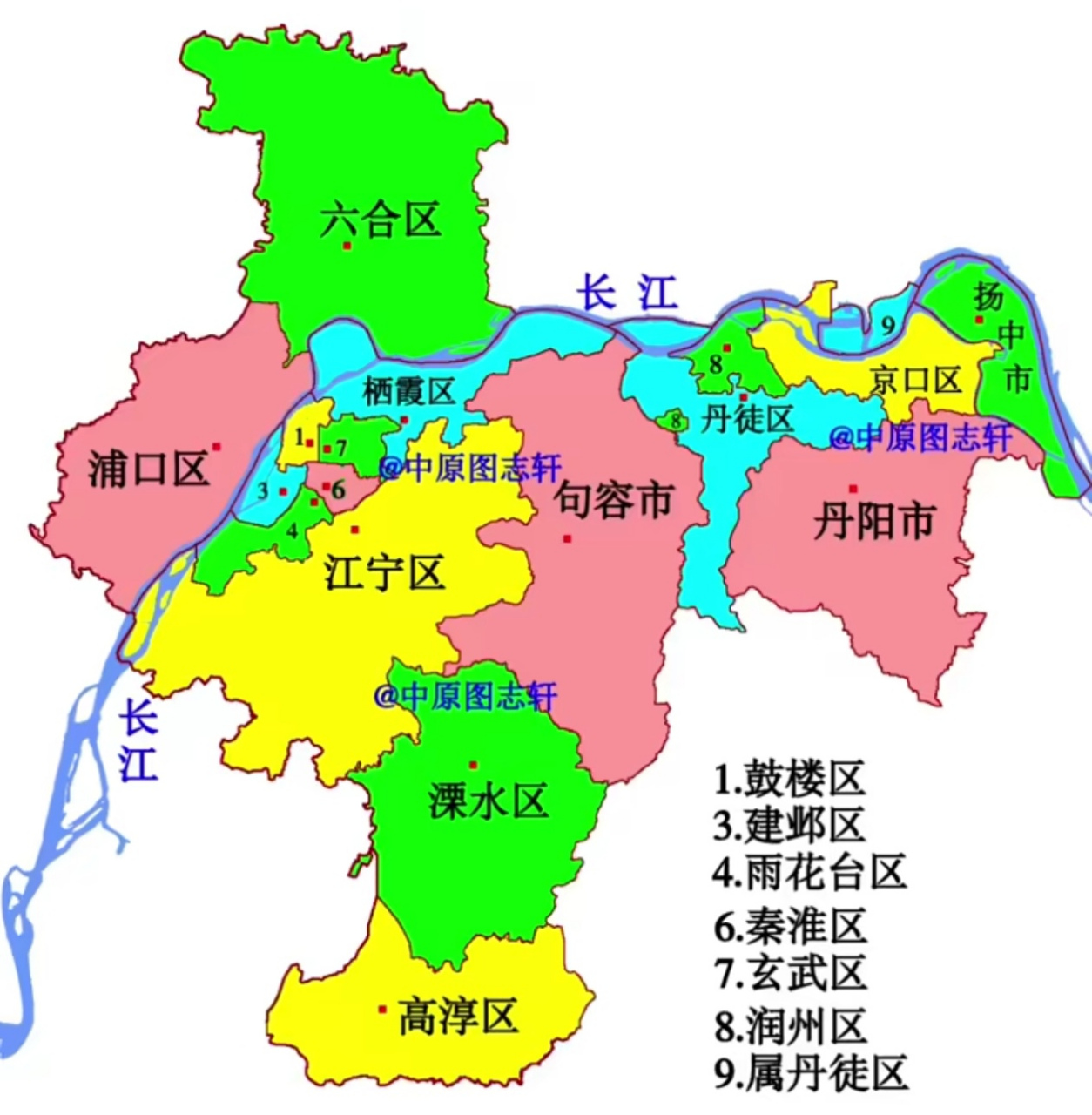 镇江高新区地图图片