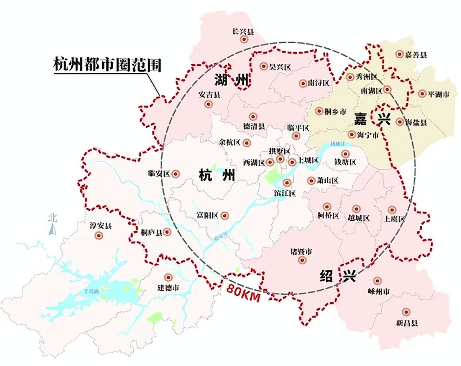 杭州都市圈地图图片