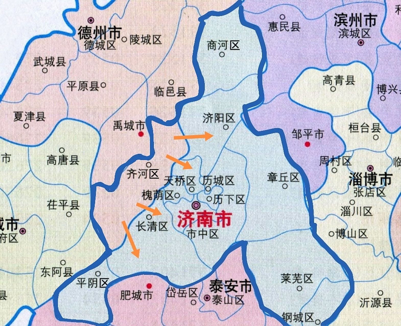 把齐河划入济南,助力济南做山东第一都市区.