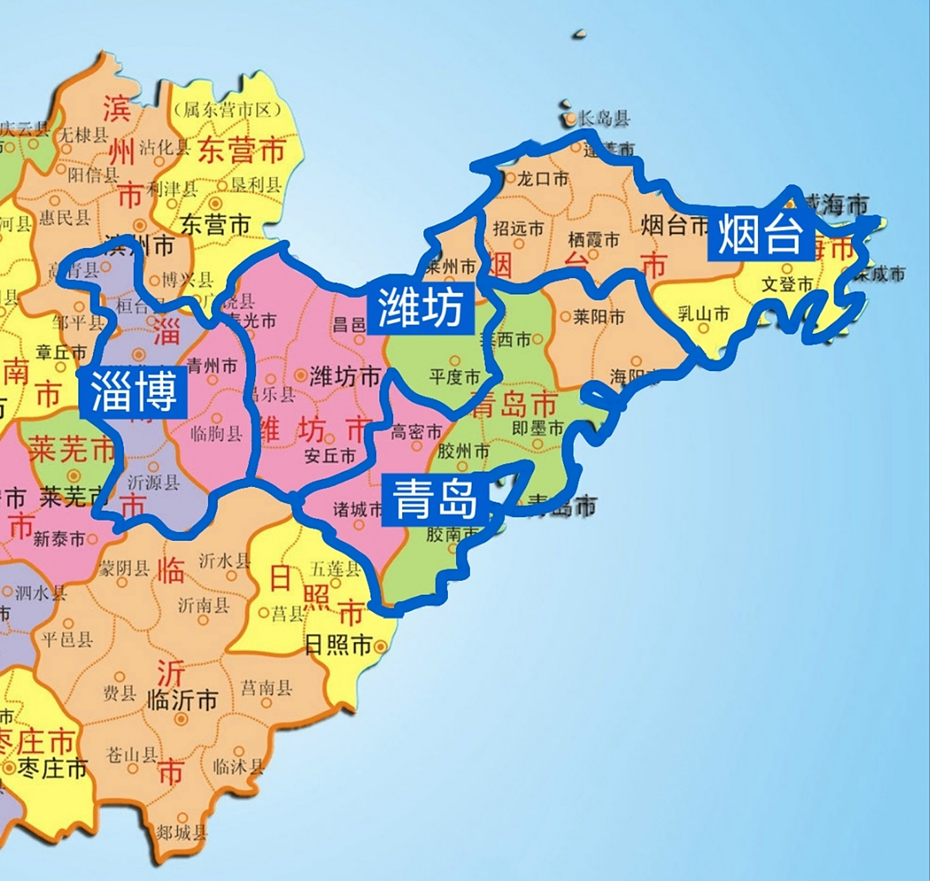 如果山东半岛城市这样规划:潍坊把青州和临朐划给淄博,壮大淄博面积