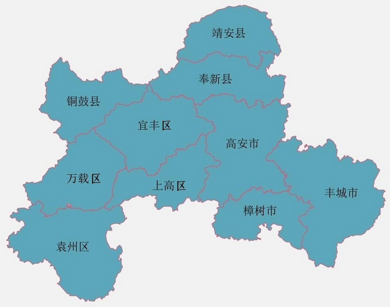 宜春市地理位置图片