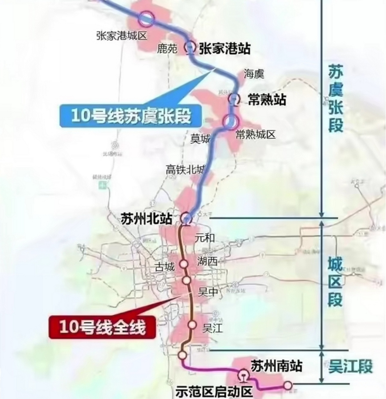 苏州地铁10号线苏虞张段完工之日,就是常熟划区之时.