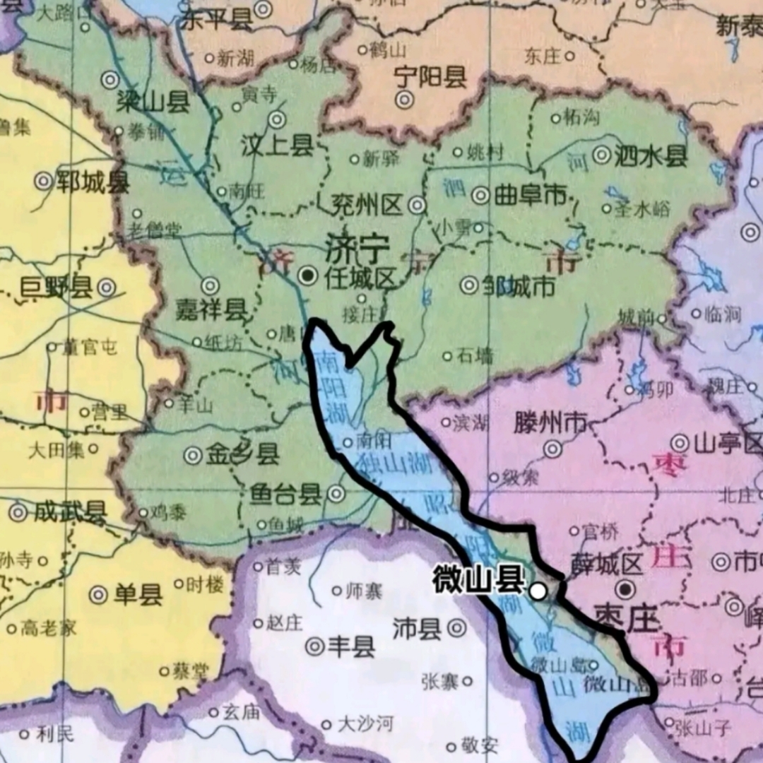 微山县的口音与枣庄,徐州连方言差不多,去济宁听济宁话实在没有归属感