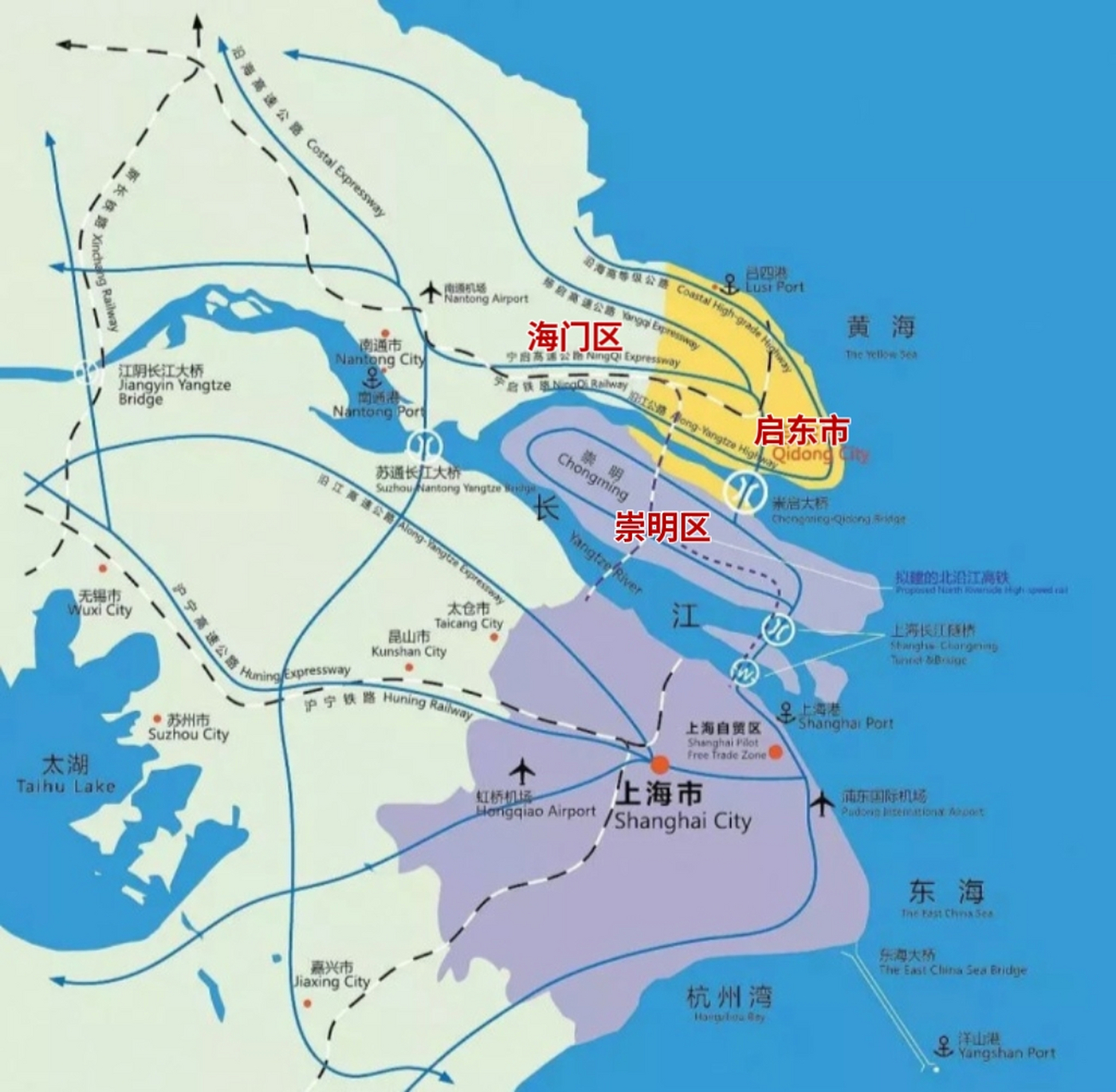 南通启东市原本是崇明岛的外沙,后来沙地逐渐成陆后形成的县城,本质上