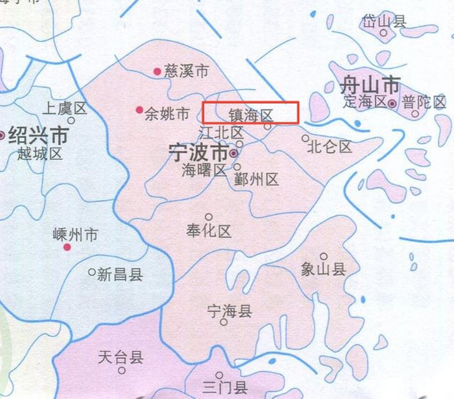 镇海老城区地图图片