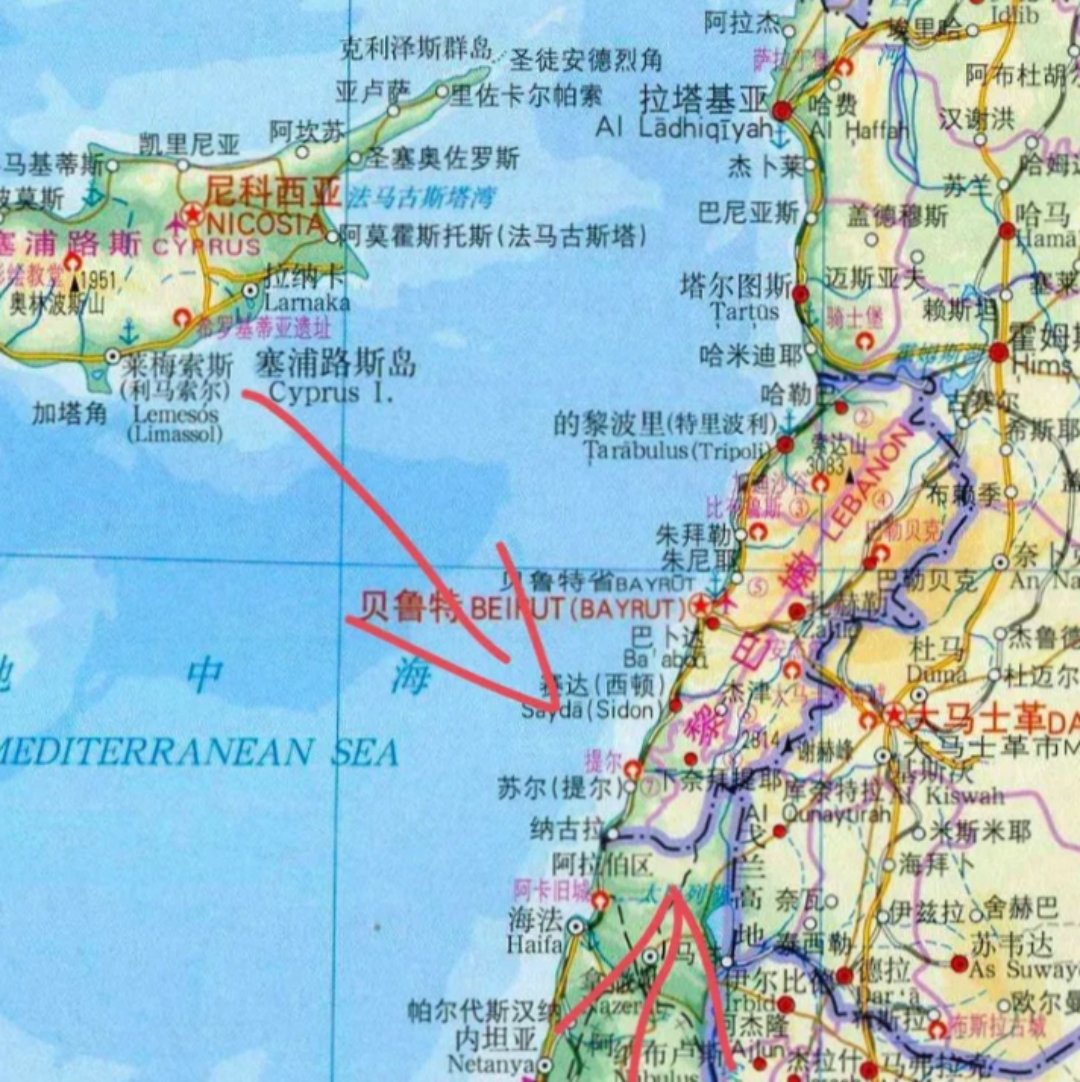 塞浦路斯终于还是难于幸免,美军的b1,b2和英国的台风