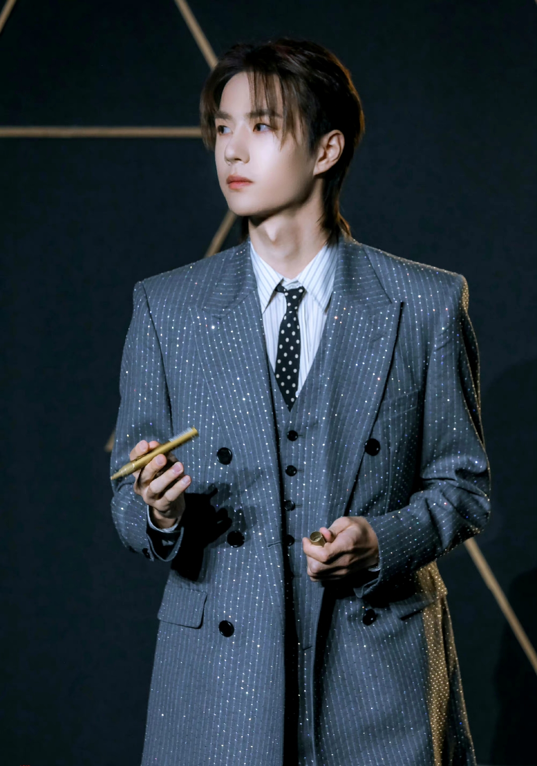 王一博2019年腾讯星光大赏图片,虽然他的每次红毯造型都很好看,但我