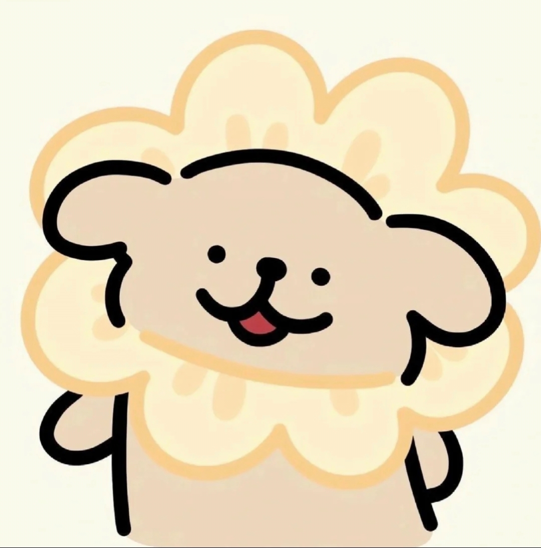 线条小狗闺蜜头像