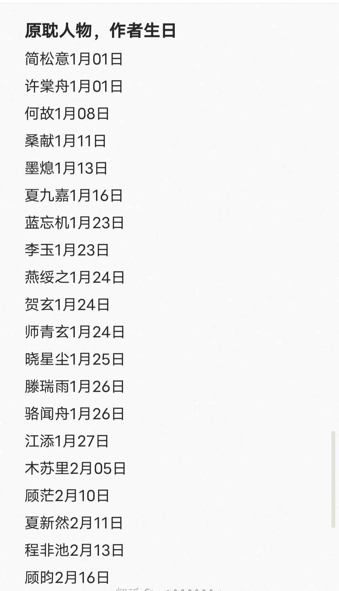 原耽人物生日表12月图片