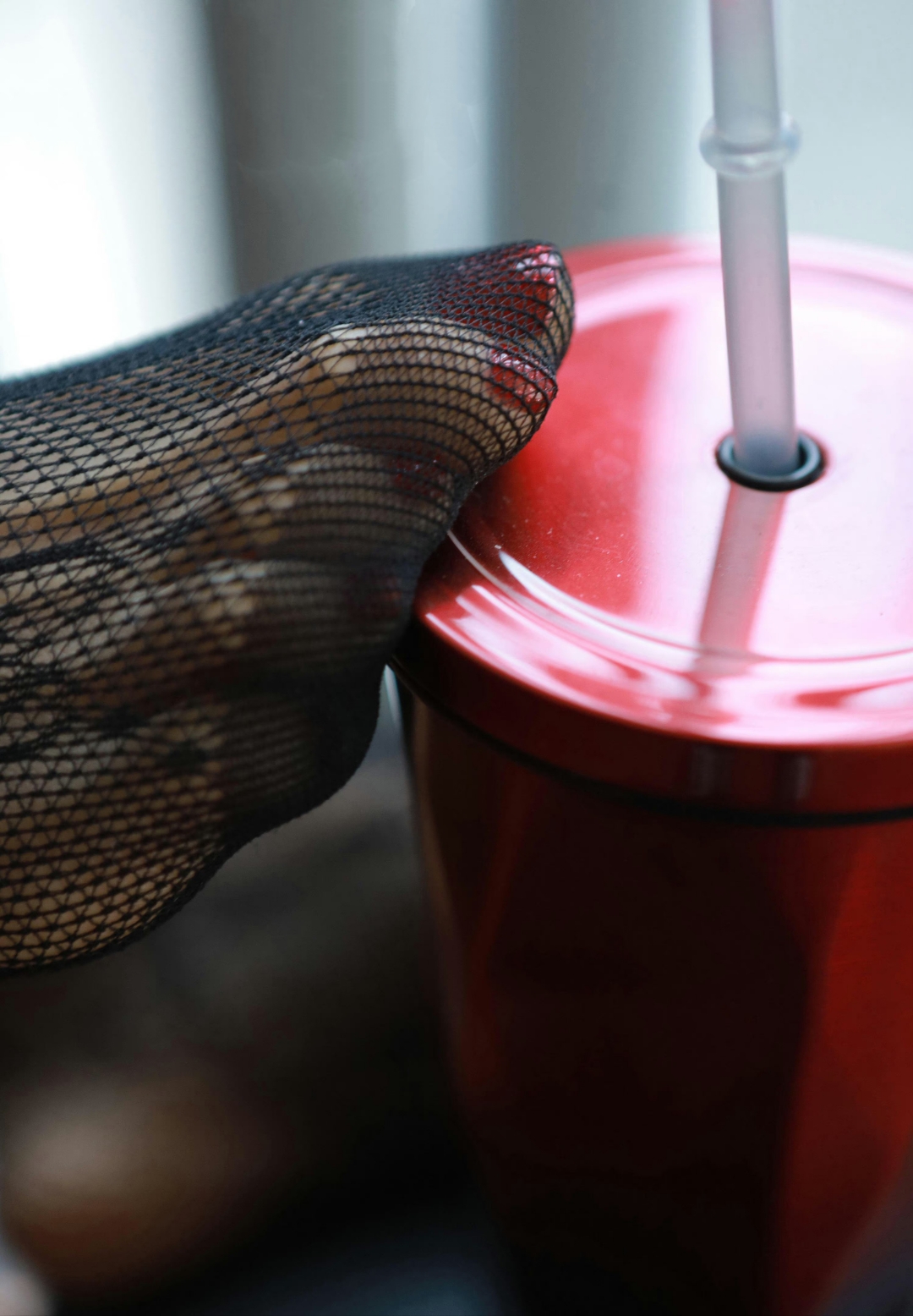 美脚# 黑丝红甲