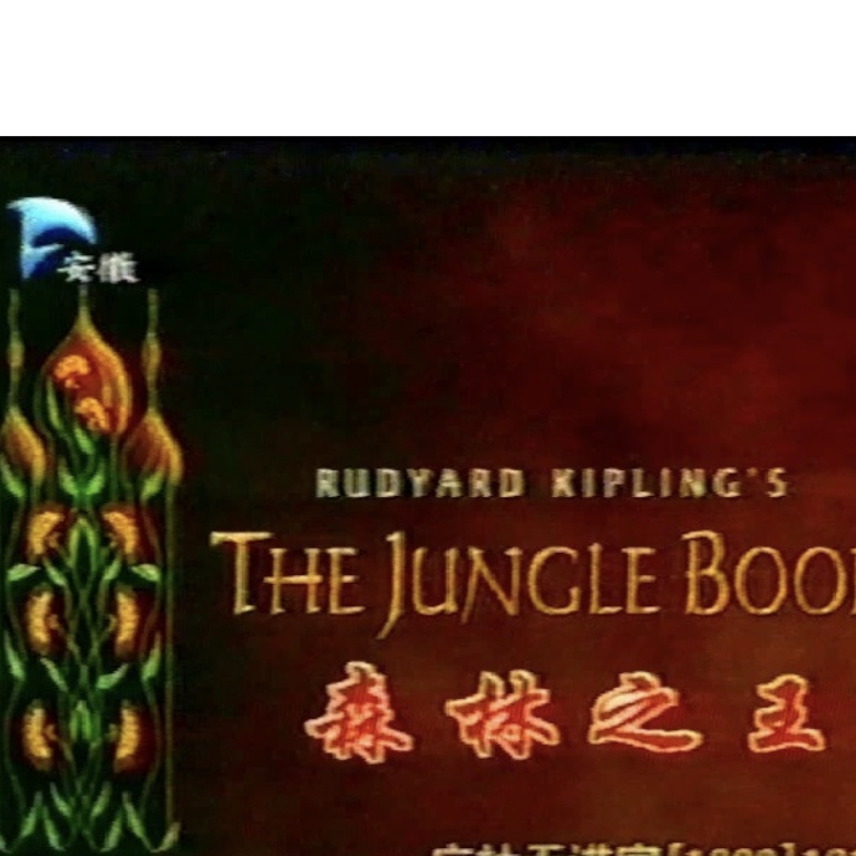 录像带 老译制片电影 森林之王 老台标 谁是森林之王我是深林之王