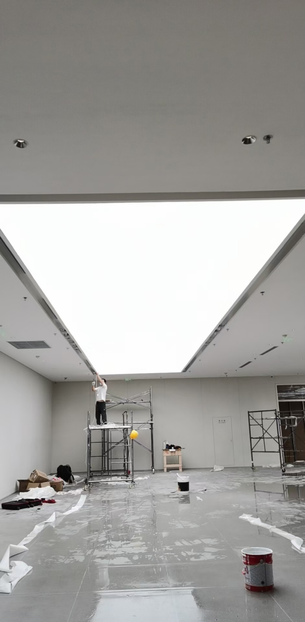 白膜软膜天花吊顶,防火阻燃效果杠杠的#灯箱