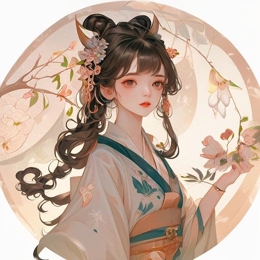 看这女子,黑发如瀑,一身古装,宛如画中来