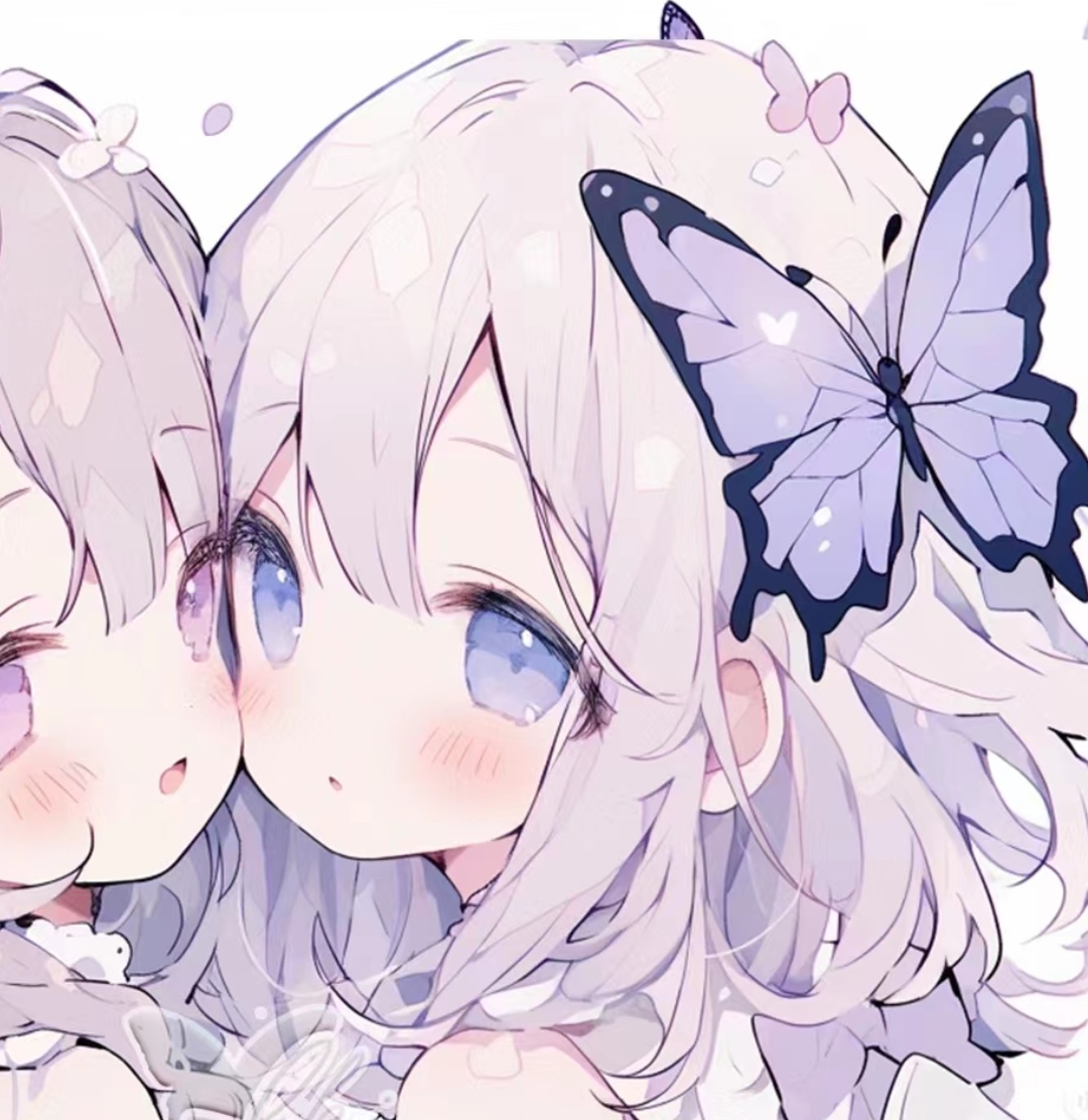 捕捉这份纯净的瞬间,蝴蝶轻舞在梦幻之间.#闺蜜头像#随手拍一拍