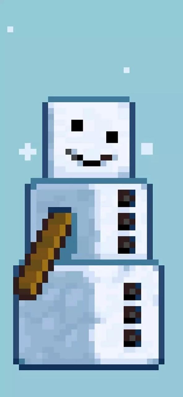 我的世界雪人