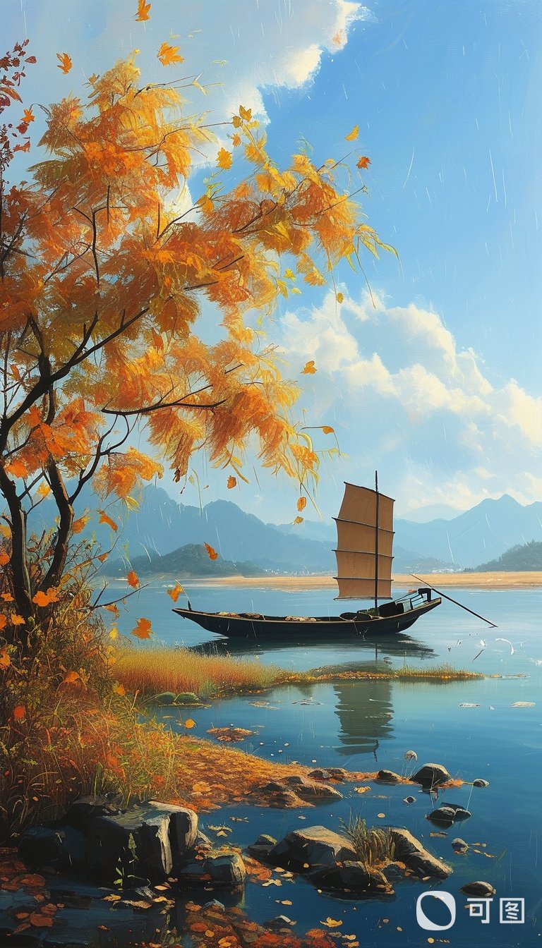 秋江写望北宋·林浦 苍茫沙嘴鹭鸶眠,片水无痕浸碧天