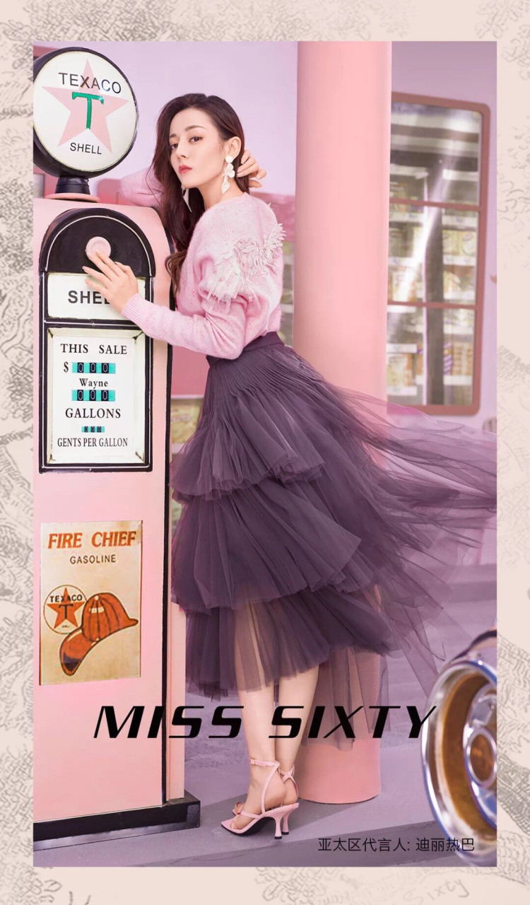 迪丽热巴miss sixty亚太区代言人,这三组造型又仙又美#时尚