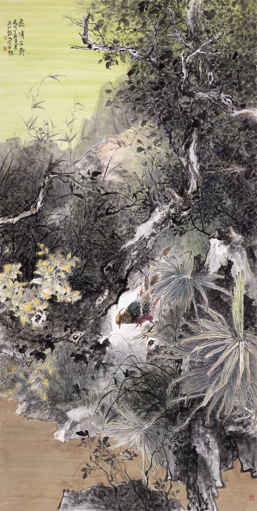 其中国画创作独树一帜,在传统与现代间寻得精妙平衡