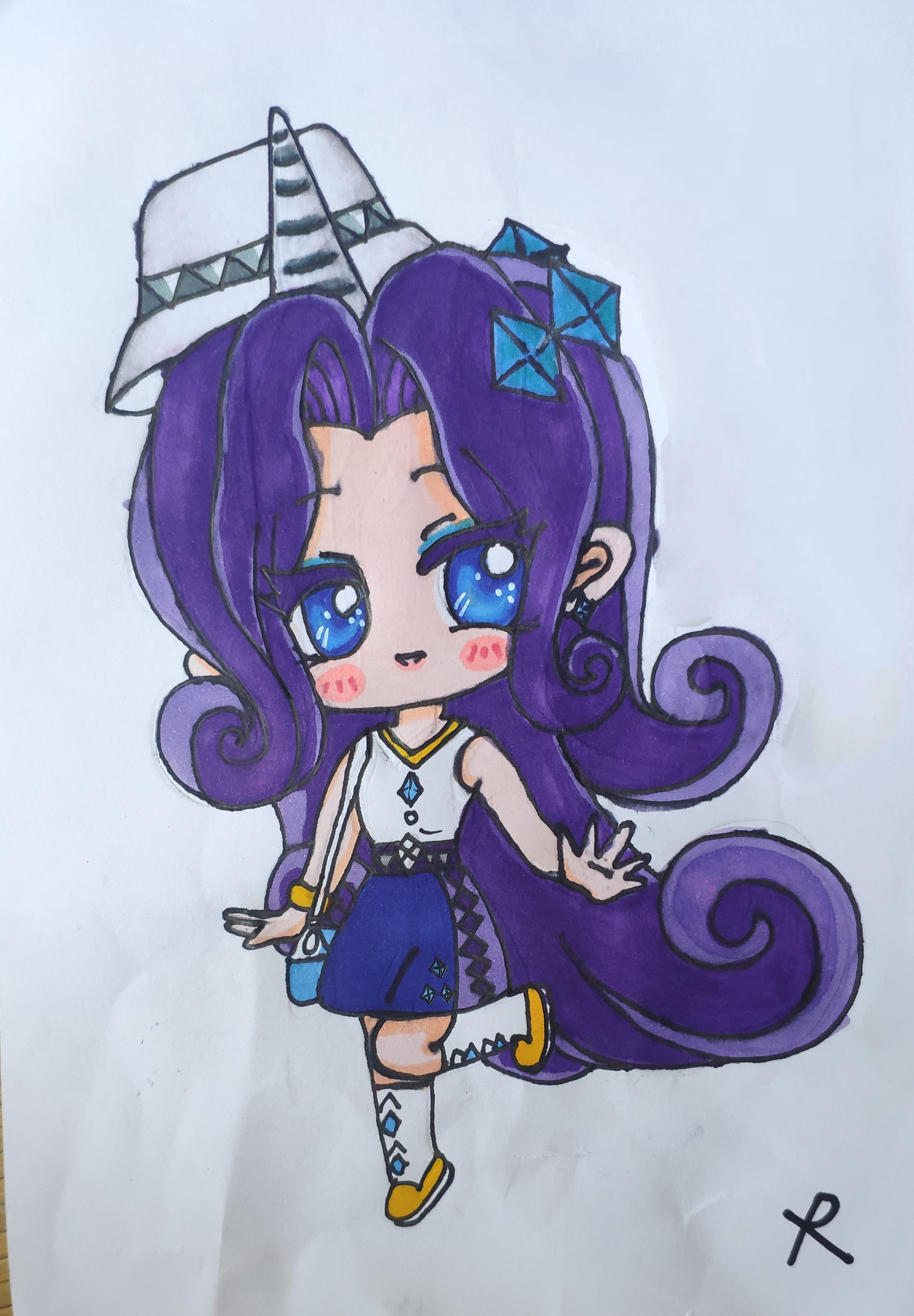 不好意思,昨天我有所以没时间画 迷你世界&小马宝莉-珍奇