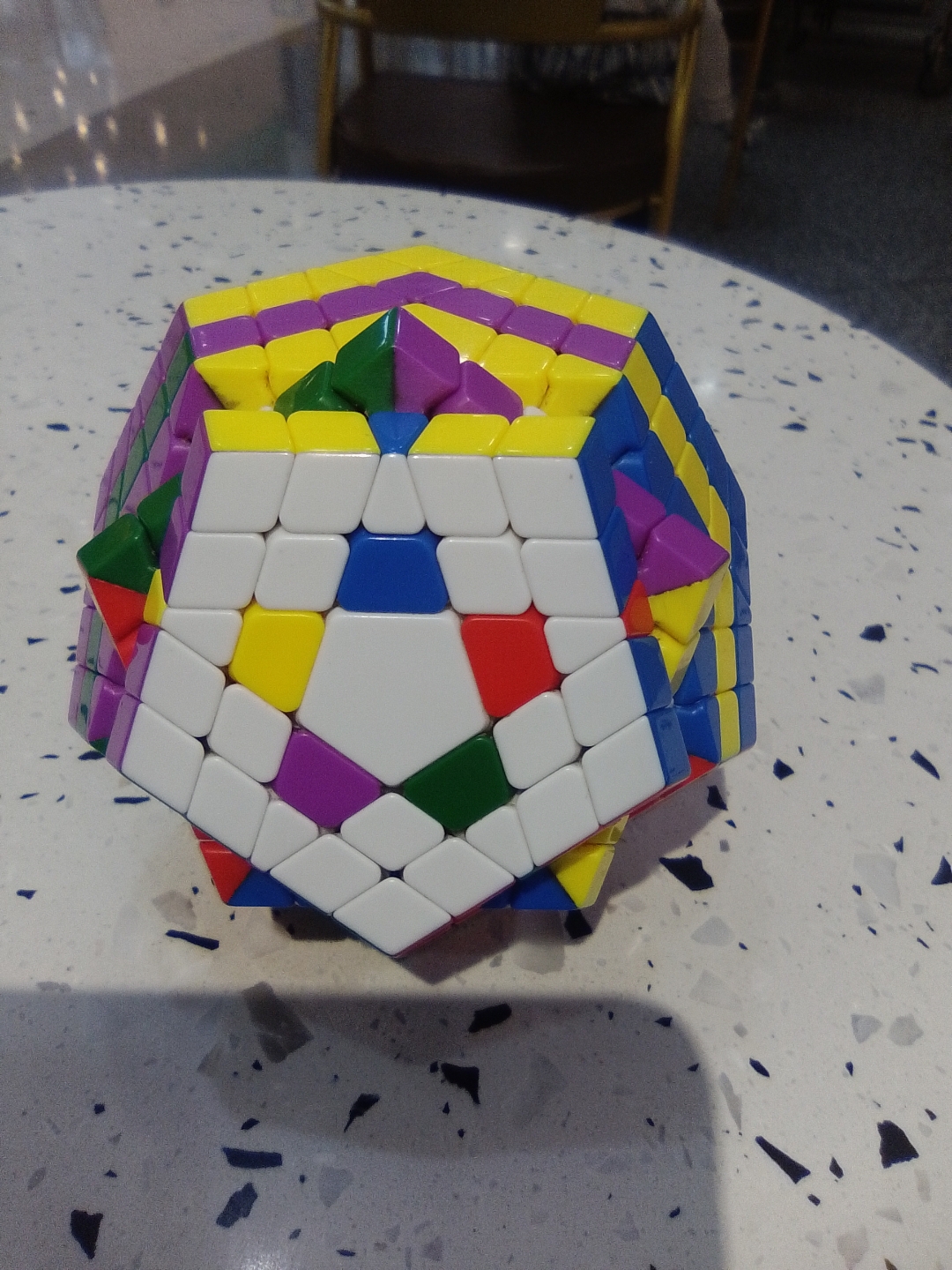 阶十边形魔方五魔方五阶魔方魔方相对面五边形魔方五角星拼图五阶魔方