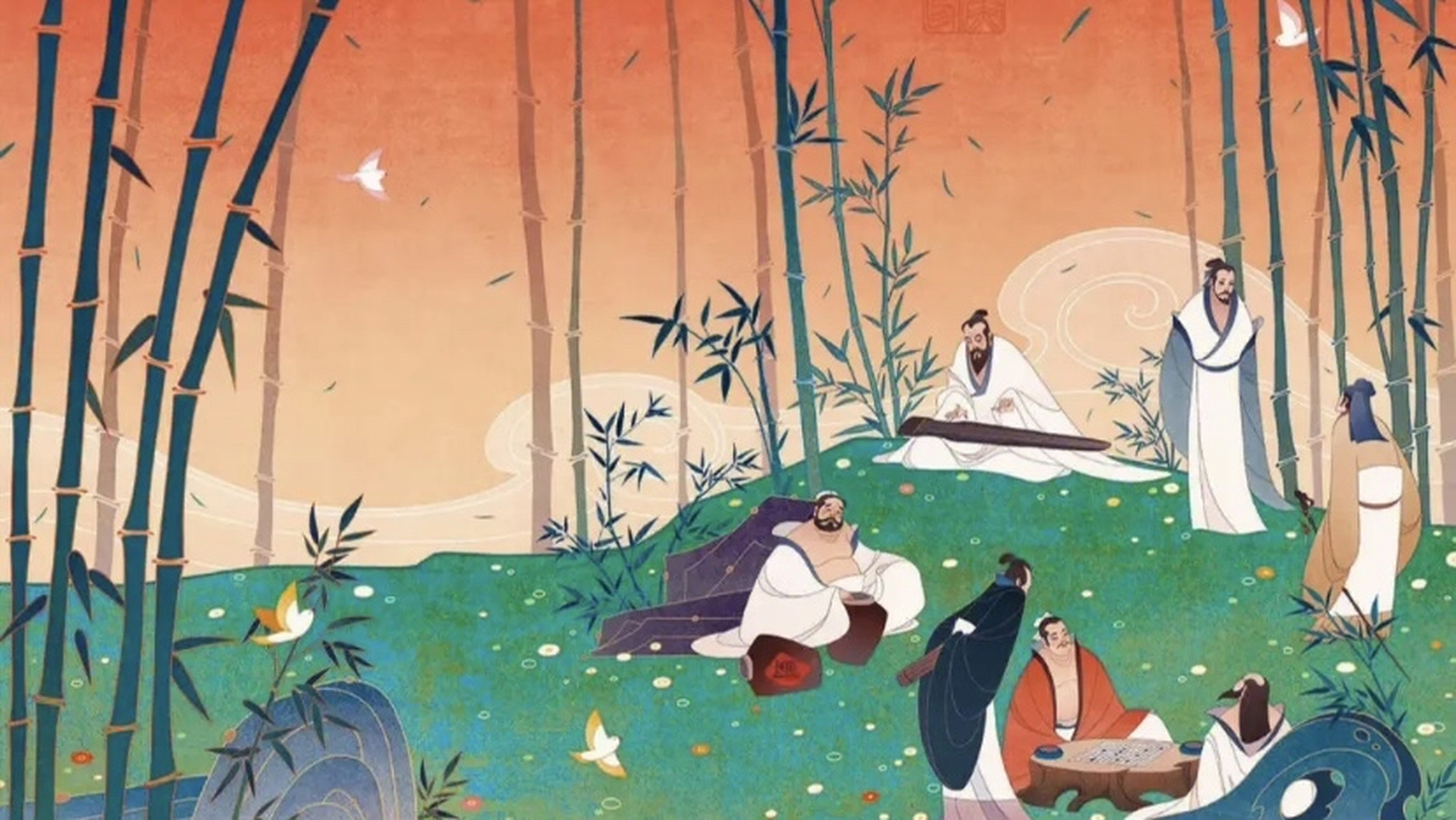 竹林七贤的精神与成就,要景仰,但重回那时,或者昔日重来,万万不可,也