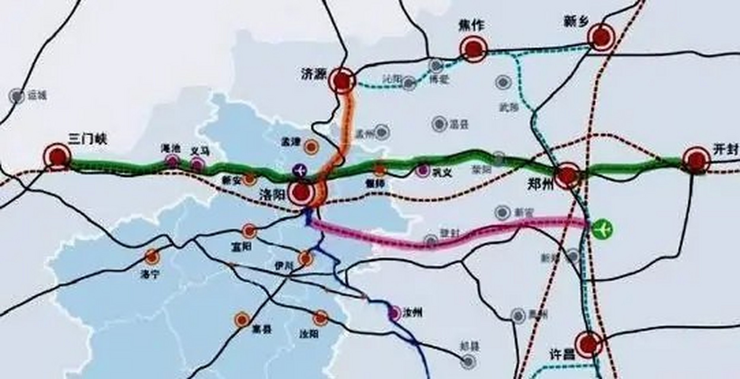鄭州# #登封# #洛阳#  郑登洛城际铁路,位于河南省郑州,登封和洛阳三