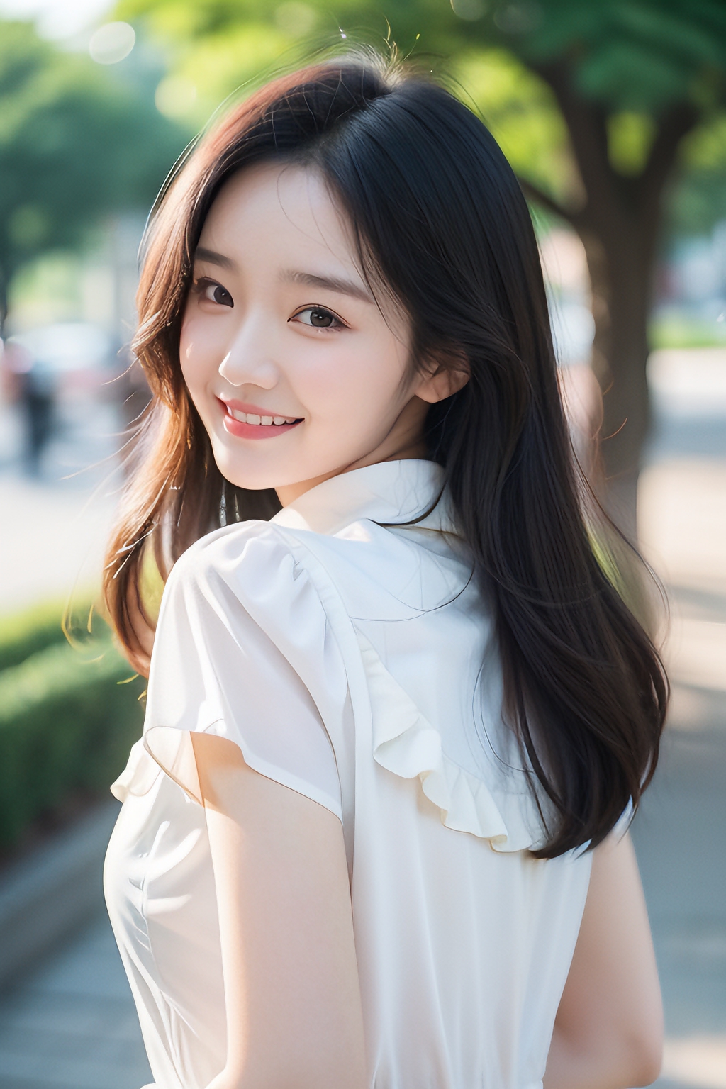 回眸一笑百媚生#清纯甜美女孩